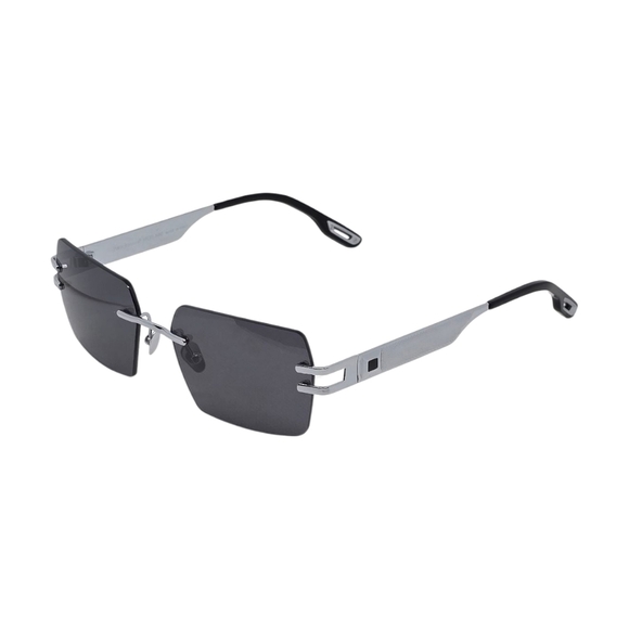 Stylish Black Rectangular Sunglasses PORTA ROMANA - Picture 2 of 10